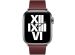 Apple Leather Band Modern Buckle für die Apple Watch Series 1-9 / SE - 38/40/41 mm - Größe S - Garnet