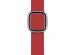 Apple Leather Band Modern Buckle für die Apple Watch Series 1-9 / SE - 38/40/41 mm - Größe L - Scarlet