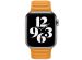 Apple Leather Link für die Apple Watch Series 1-9 / SE - 38/40/41 mm - Größe M/L - California Poppy