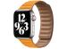 Apple Leather Link für die Apple Watch Series 1-9 / SE - 38/40/41 mm - Größe M/L - California Poppy