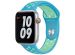 Apple Sport Band für die Apple Watch Series 1-9 / SE / Ultra (2) - 42/44/45/49 mm - Chlorine Blue/Green Glow