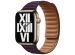 Apple Leather Link für die Apple Watch Series 1-9 / SE - 38/40/41mm - Größe M/L - Dark Cherry
