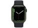 Apple Leather Link für die Apple Watch Series 1-9 / SE - 38/40/41 mm - Größe S/M - Midnight