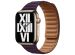 Apple Leather Link für die Apple Watch Series 1-9 / SE / Ultra (2) - 42/44/45/49 mm - Größe S/M - Dark Cherry