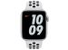 Apple Nike Sport Band für Apple Watch Series 1-9 / SE - 38/40/41 mm - Pure Platinum/Black