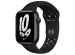 Apple Nike Sport Band für das Apple Watch Series 1-9 / SE / Ultra (2) - 42/44/45/49 mm - Schwarz
