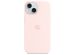 Apple Silikon-Case MagSafe für das iPhone 15 - Light Pink