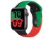 Apple Sport Band für die Apple Watch Series 1-9 / SE / Ultra (2) - 42/44/45/49 mm - Größe S/M - Black Unity