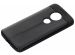 Leder Silikon-Case Schwarz für Motorola Moto E5 / G6 Play