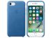 Apple Leder-Case Blau für das iPhone SE (2022 / 2020) / 8 / 7