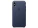 Apple Leder-Case Blau für das iPhone Xs