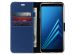 Accezz Blaues Wallet TPU Klapphülle für das Samsung Galaxy A8 (2018)
