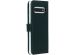 Selencia Echtleder Klapphülle Grün für das Samsung Galaxy S10