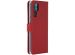 Selencia Echtleder Klapphülle Rot für das Huawei P30 Pro
