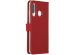 Selencia Echtleder Klapphülle Rot für das Huawei P30 Lite