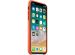 Apple Leder-Case Bright Orange für das iPhone X