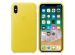 Apple Leder-Case Spring Yellow für das iPhone X