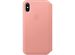 Apple Leather Folio Klapphülle Pink für das iPhone X / Xs