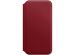 Apple Leather Folio Klapphülle Red für das iPhone X / Xs