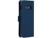 Selencia Echtleder Klapphülle Blau für Samsung Galaxy S10e