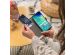 Kleeblumen Klapphülle Grau für Samsung Galaxy S5 Mini