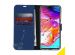 Accezz Wallet TPU Klapphülle Dunkelblau für das Samsung Galaxy A70