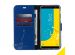 Accezz Wallet TPU Klapphülle Blau für das Samsung Galaxy J6
