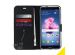 Accezz Schwarzes Wallet TPU Klapphülle für das Huawei P Smart