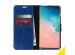 Accezz Wallet TPU Klapphülle Blau für das Samsung Galaxy S10