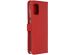Selencia Echtleder Klapphülle für das Samsung Galaxy A71 - Rot