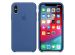 Apple Silikon-Case Delft Blue für das iPhone Xs / X