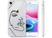 iMoshion Design Hülle iPhone SE (2022 / 2020) / 8 /7/6s - Abstraktes Gesicht