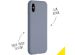Accezz Liquid Silikoncase für das iPhone Xs / X - Lavender Gray