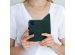 Selencia Echtleder Klapphülle Grün für das Samsung Galaxy A40