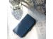 Selencia Echtleder Klapphülle Blau Samsung Galaxy S10