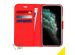 Accezz Wallet TPU Klapphülle für das iPhone 12 Mini - Rot