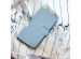 Selencia Echtleder Klapphülle für das iPhone 12 Mini - Hellblau