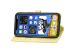 Mandala Klapphülle iPhone 12 (Pro) - Gelb
