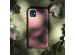 Selencia Backcover in Schlangenoptik iPhone 12 Mini - Dunkelrot