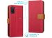 iMoshion Luxuriöse Canvas-Klapphülle Samsung Galaxy A41 - Rot
