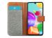 iMoshion Luxuriöse Canvas-Klapphülle Samsung Galaxy A41 - Grau