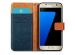 iMoshion Luxuriöse Canvas-Klapphülle Samsung Galaxy S7 - Dunkelblau