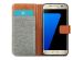 iMoshion Luxuriöse Canvas-Klapphülle Samsung Galaxy S7 - Grau
