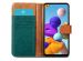 iMoshion Luxuriöse Canvas-Klapphülle Samsung Galaxy A21s - Grün