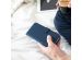 Selencia Echtleder Klapphülle für das Samsung Galaxy M31 - Dunkelblau