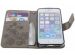 Kleeblumen Klapphülle Grau für iPhone 5/5s/SE