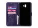 Kleeblumen Klapphülle Violett für Samsung Galaxy J6 Plus