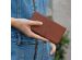 Selencia Echtleder Klapphülle für das Samsung Galaxy Note 10 Lite - Hellbraun