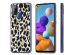iMoshion Design Hülle für das Samsung Galaxy A21s - Leopard / Schwarz
