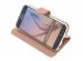 Accezz Wallet TPU Klapphülle für das Samsung Galaxy S6 - Roségold